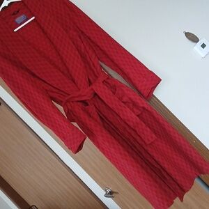 Pendleton Red Two Tone Robe Vintage New No Tags Medium